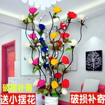 Leaf vein dried flower living room floor fake flower simulation dry flower arrangement dry bouquet rose home new house decoration