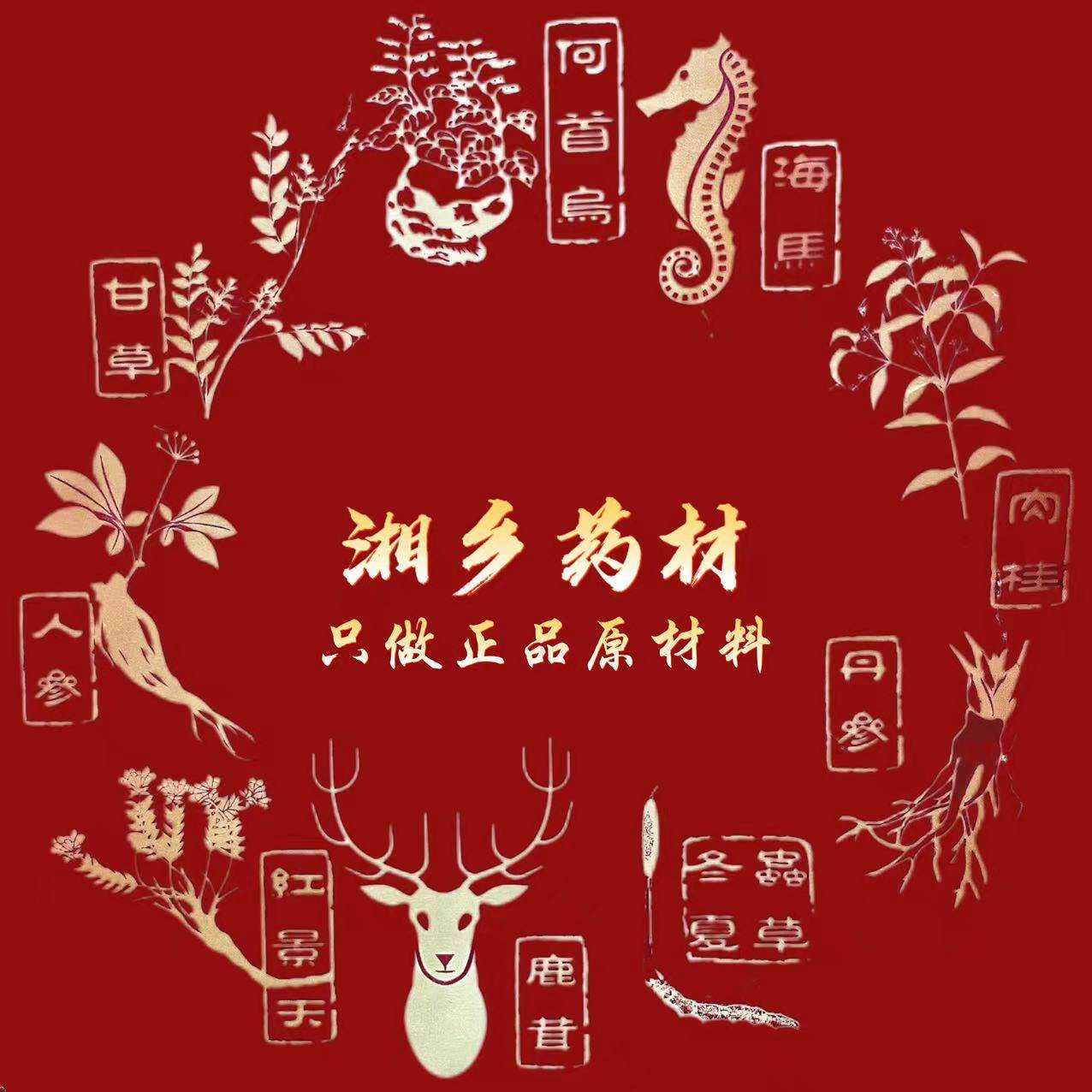 湘乡养生药材铺的LOGO