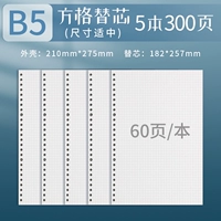 5 книг/вкладной блок B5, квадратный