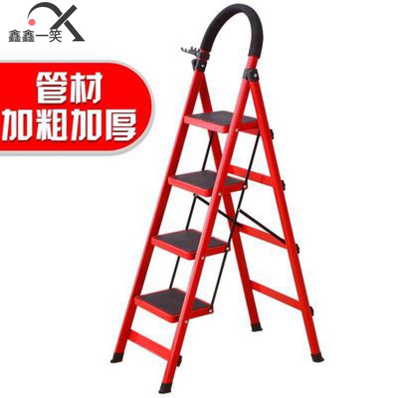 Thick steel pipe freight elevator electric elevator ladder American-style pick-up family light plus herringbone ladder 2 meters iron ladder project