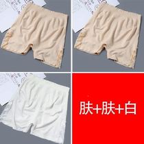 New lace safety pants anti-light female summer ice silk outside wearing a thin section high waist collecting belly lifting hip large code hitting bottom shorts