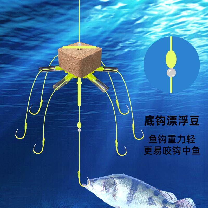 2025年最新款海竿浮钓鲢鳙神器!翻板钩+方块饵料+防挂底设计,钓鱼小白也能大丰收!-欧式钓组-淘宝好物网