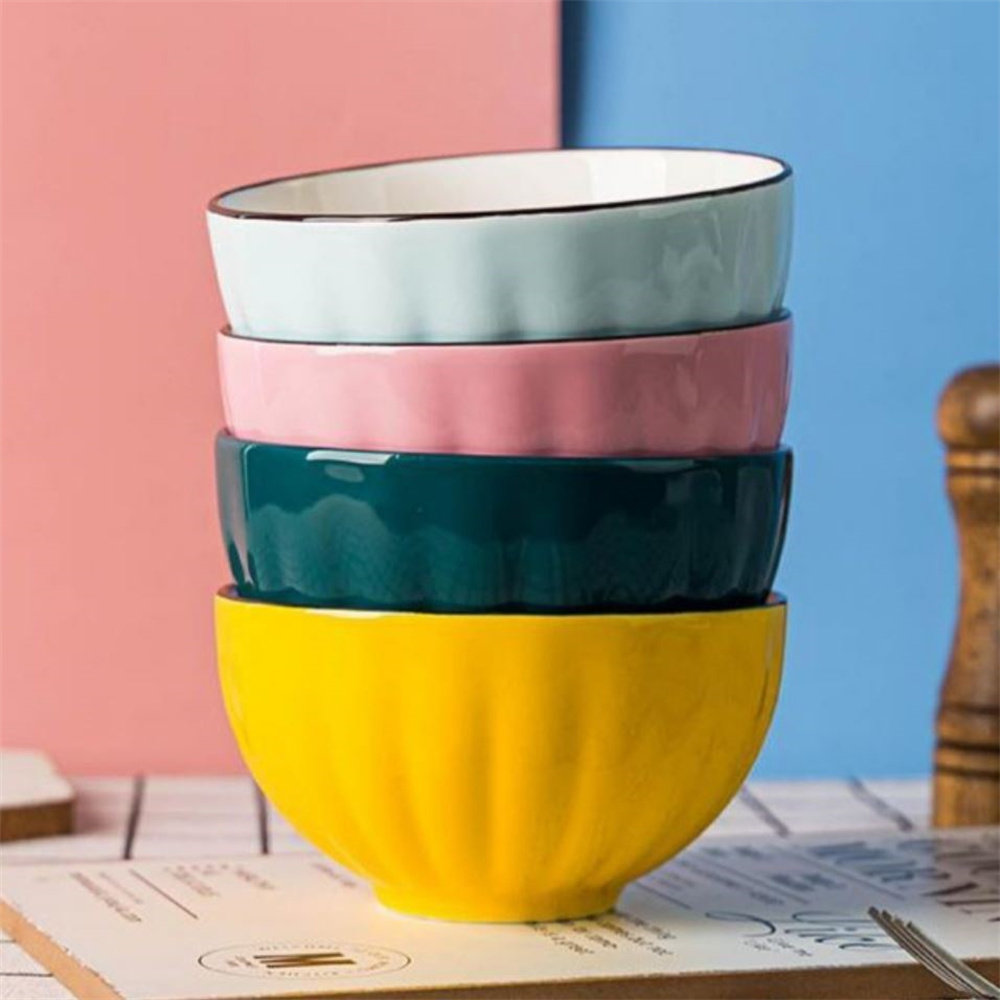 One-person family sharing bowl of parent-child bowl suit household with family red lovely light luxury dining bowl