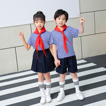 61 childrens choral suit to be served with a small Red Army sea patriotic red star shimmering Lei Feng Sea Soul Shirt Performance Dance Suit