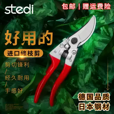 Stelli garden scissors pruning shears horticultural fruit trees multi-functional powerful household flower scissors labor-saving Greening scissors