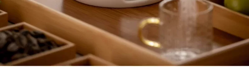 Bộ ấm trà thủy tinh chịu nhiệt, trà chiều kiểu Nhật gia dụng, bộ trà cao cấp, ấm trà hoa sưởi, chân nến, bếp pha trà