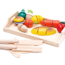 Cut fruits vegetables Chile Chile cut and see early Education 1-3 years old boys and girls playing house set wooden toys gifts