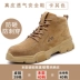 Labor protection shoes for men in autumn, anti-smash and puncture-proof men's shoes, steel toe caps, breathable welding steel plate construction site old insurance work shoes 