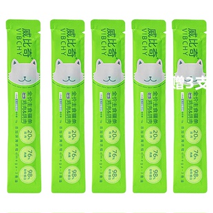 1.9元抢！威比奇主食猫条15g*5支
