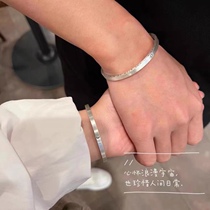 Hong Kong is giving birth to the silver 999 Korean edition Little crowdDesign Ancient French Day Month lovers bracelet students for a birthday present