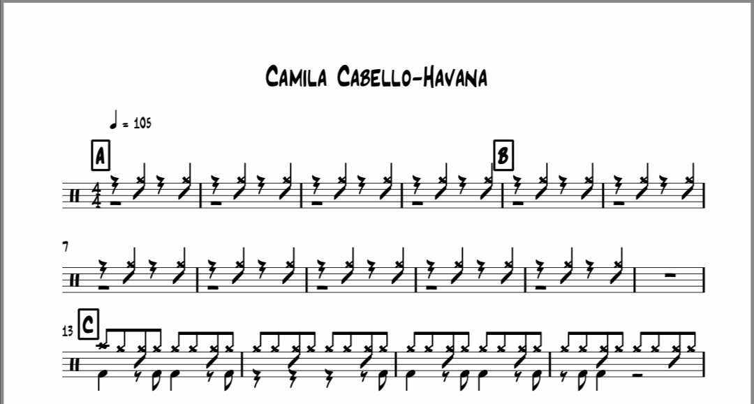 (376) Camila Cabello-Havana shelf of the drum jazz drum spectrum