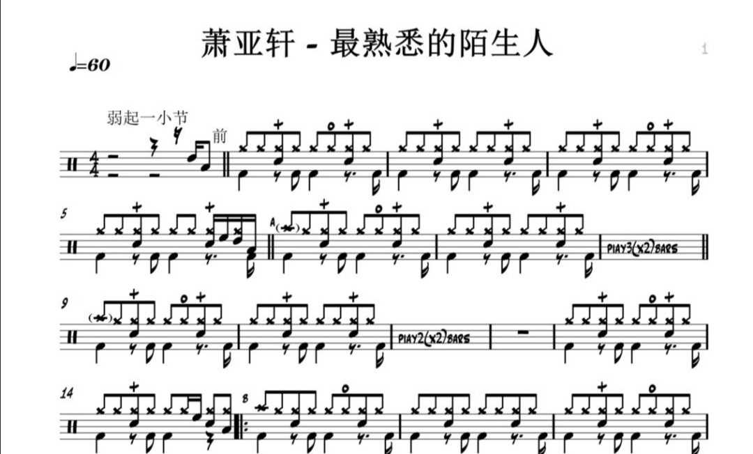 (084) Xiaoyanxuan-the most familiar stranger's drum jazz drum-drum spectrum