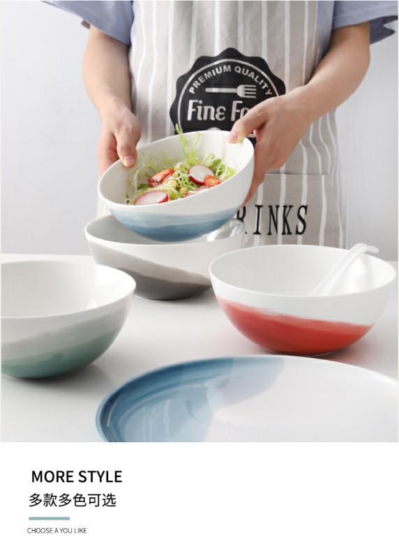 The dishes suit household 2/4 single creative Nordic breakfast tray sweethearts bowl chopsticks, and Japanese ceramics tableware one food