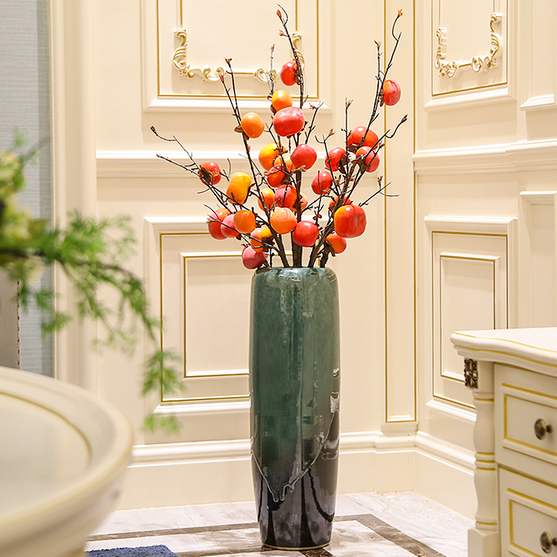 Jingdezhen ceramic flower arrangement of large American vase living room place, a new Chinese style porch decoration decoration