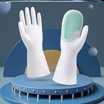 Magic Brush Dishwashing Gloves Brush Bowls God-Ware Decontamination Clean Non-slip Kitchen Ladies Waterproof Silicone Dishwashing Brushed Durable