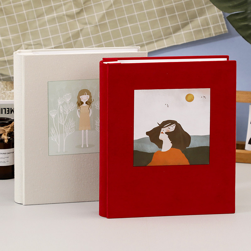 6-inch 200 pieces 4D large 6-inch photo album this interstitial family photo album plastic can put photos large-capacity memorial book