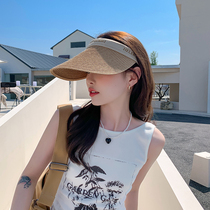 Womens straw hat womens sun hat shade sun cap beach cap beach female summer beach face shading face by summer blurd