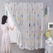 Curtain Girl Bedroom Girl Room Rental Special Princess Wind Balcony Floating Window Shade Sunscreen Sunscreen Home Shading