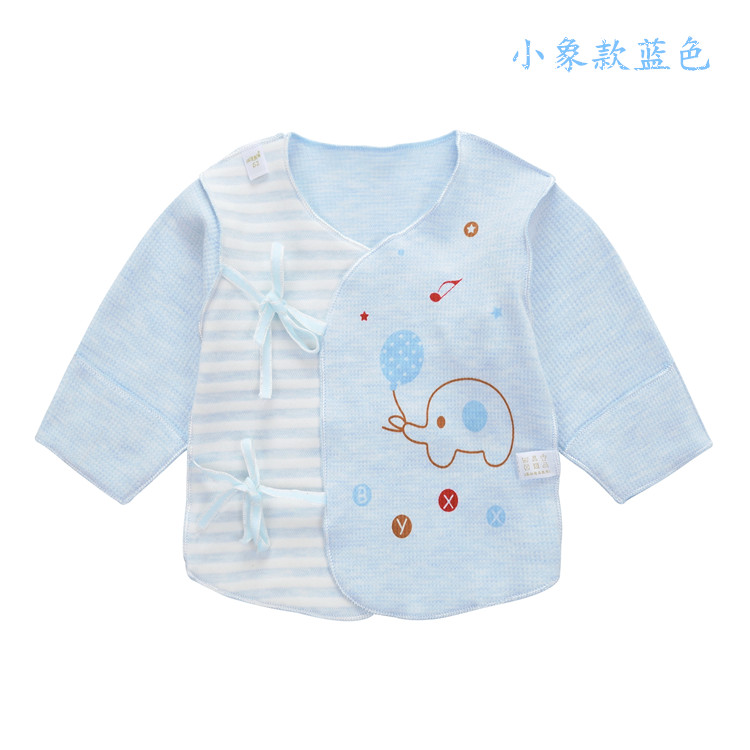 Sơ sinh nửa sau mùa hè quần áo cotton baby sư đầu trang đồ lót không xương quần áo trẻ em mỏng 0-3 tháng.