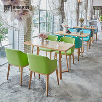 Milk Tea Shop Cafe and chairon table and chair combined Red Drinks Cafe West Restaurant Snackshop Dessert