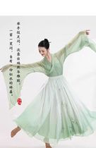 Одежда для классических танцев Fubo элегантный топ-кардиган тренировочная одежда с рукавами-трубами в китайском стиле марлевая одежда с шалью.