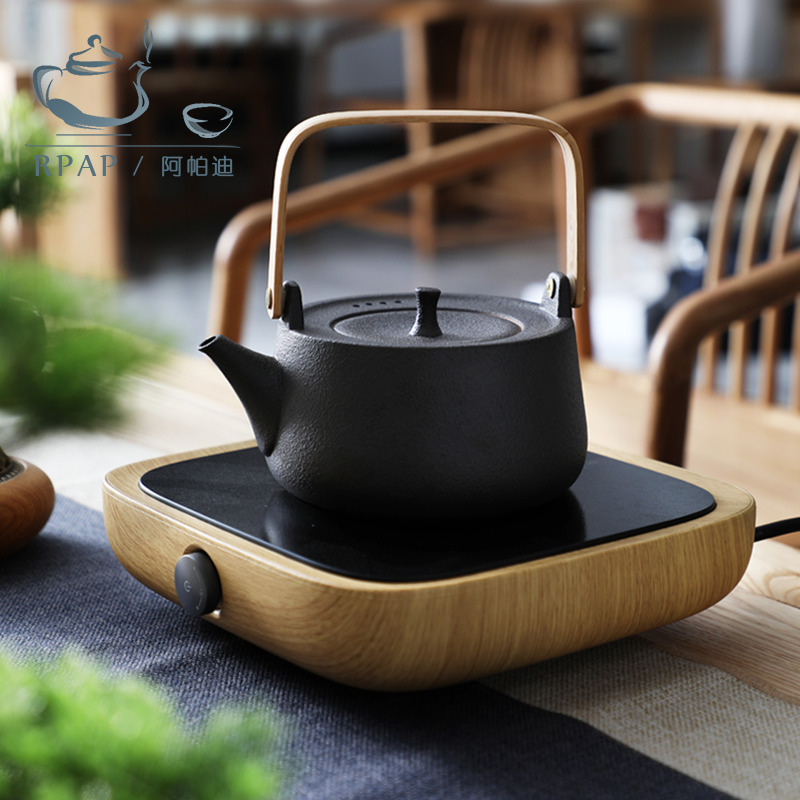 RPAP ceramic teapot kettle home office high temperature tea cooker black crystal stove set kung fu tea set