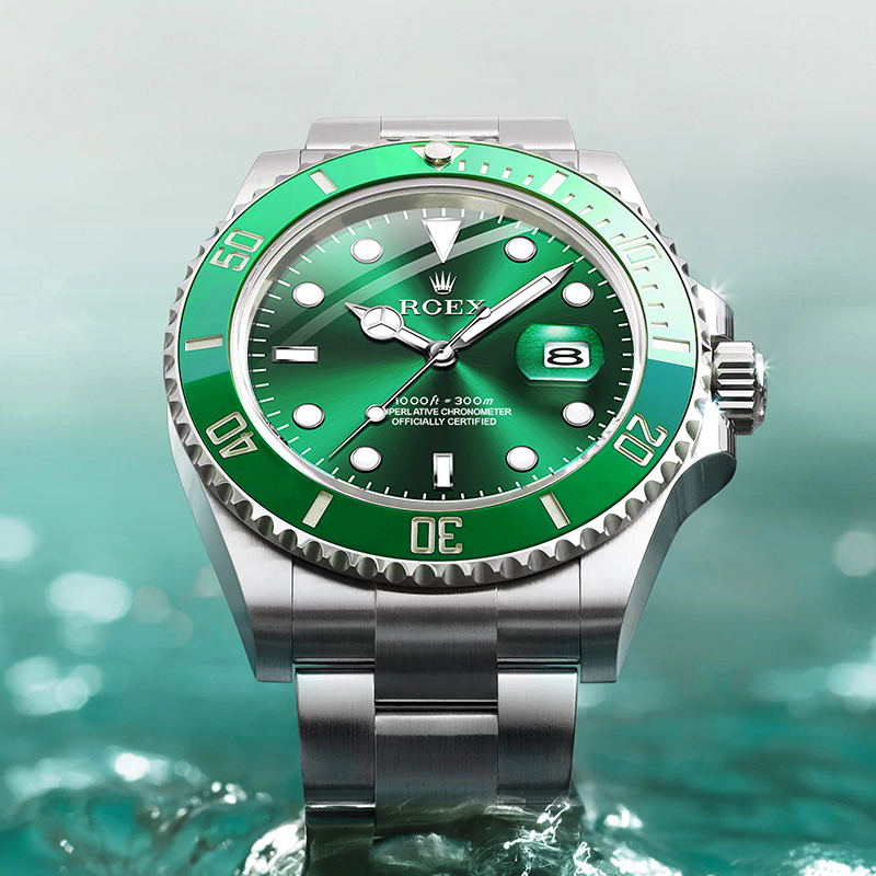 Rcex Gold Rolex Men's Mechanical Watch 3135 Movement Green Submariner Black Submariner Datejust Daytona Replica