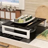 Электромагнитная плита стойка домашние полки кухонная плита стеклянная плита стеклянная плита посадочная базовая базовая базовая крышка для кухонной печи крышка