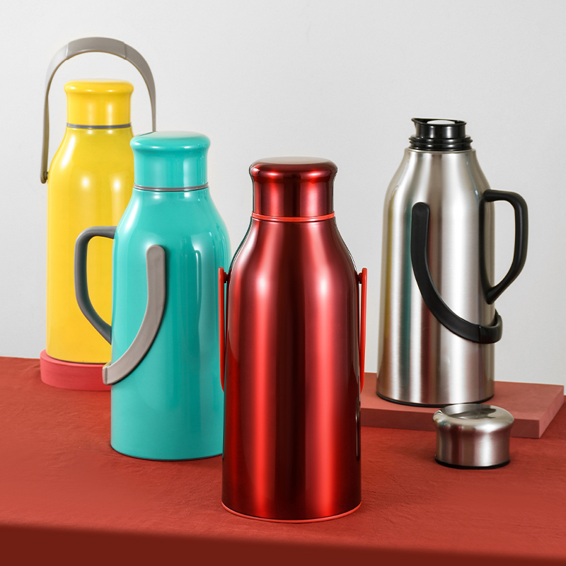 Stainless steel glass liner hot water bottle boiling water bottle insulation kettle student dormitory large-capacity thermos bottle thermos bottle