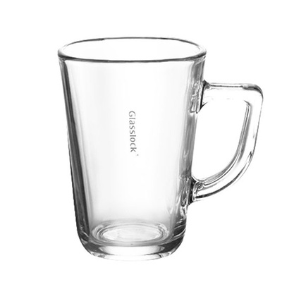 Glasslock进口钢化玻璃杯耐高温带把手家用喝水杯子泡茶杯果汁杯