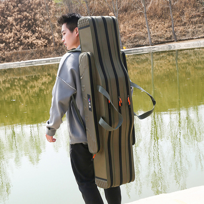 鱼竿包渔具包海竿包大肚包防水轻便型钓鱼包多功能超轻海杆包鱼包