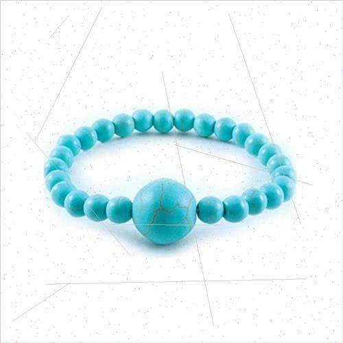 6mmVolcanicBlackOnyxBlueTurquoiseRedOnyxBraceletwh