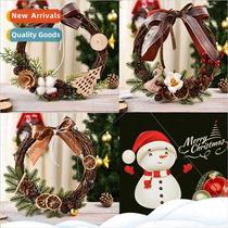 Christmas decorations creative swan lemon rattan circle pend