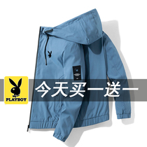 Flowers Playboy 2022 Casual Wind Clothes Men Tide Sign Sports Breathable Outdoor Tooling Spring Autumn Tandem Hat Jacket Jacket