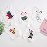 Ins tide short neps Женщины с низким содержанием хлопчатобумажного карикатуры Cartoon Cartoon Cartoon Cartoon Animation и летние спорты тонкая корейская версия чулок