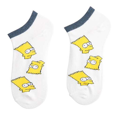 Ins tide short neps Женщины с низким содержанием хлопчатобумажного карикатуры Cartoon Cartoon Cartoon Cartoon Animation и летние спорты тонкая корейская версия чулок
