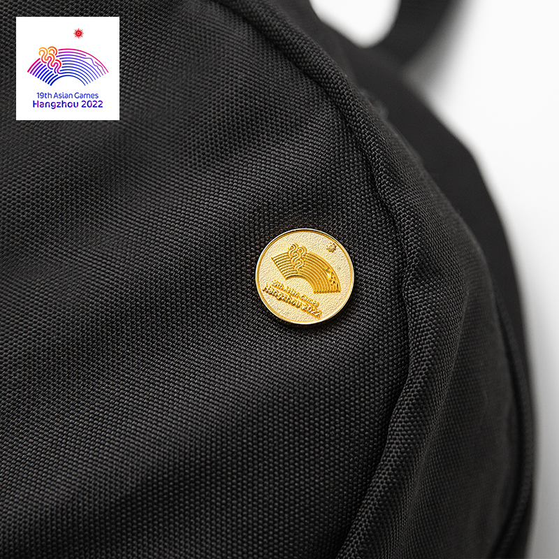 Round relief gold emblem badge Zinc alloy cultural and creative commemorative badge Badge Brooch Hangzhou Asian Games