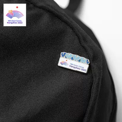 Lotus Olympic body Center theme commemorative badge metal badge brooch birthday commemorative gift Hangzhou Asian Games