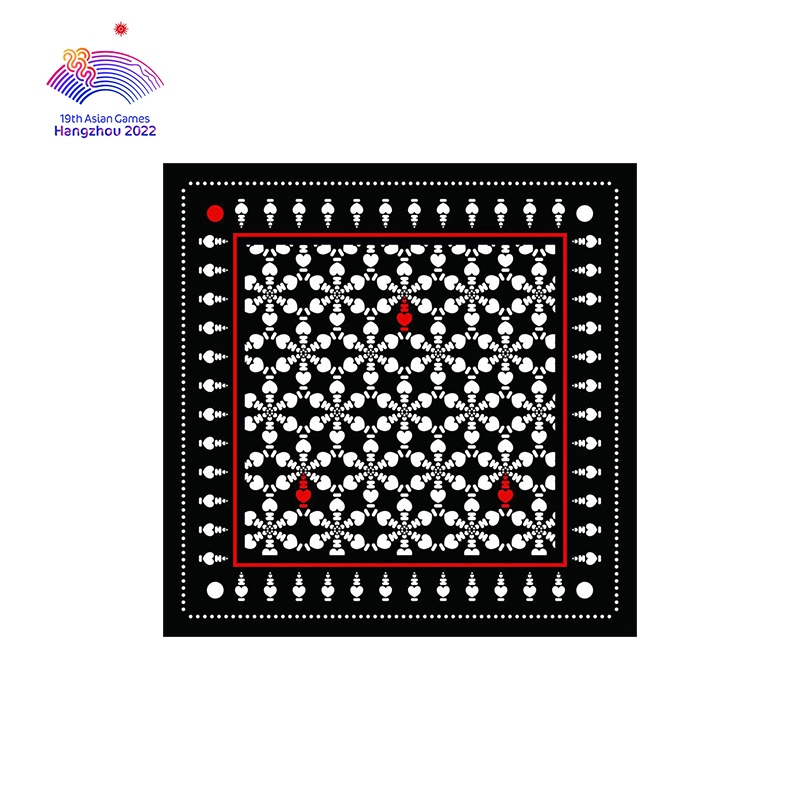 West Lake Heart series 100 % Sand Silk Lady Winter Silk Scarf Lady Winter Silk Scarf to Hangzhou Asian Games