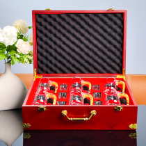 Crystal glass white wine glass small wine glass high-end high-end gift for elders storage box luxury and high-end