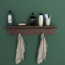 North American black Walnut word board shelf Simple living room wall hanging bedroom kitchen household solid wood copper parts