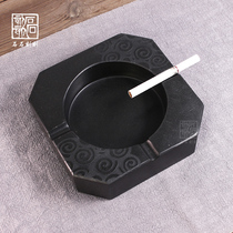 Stone Stone Carving Natural Urkinstone Ashtrays Personality Fashion Square Large Number Living Room Office Home Ashtrays