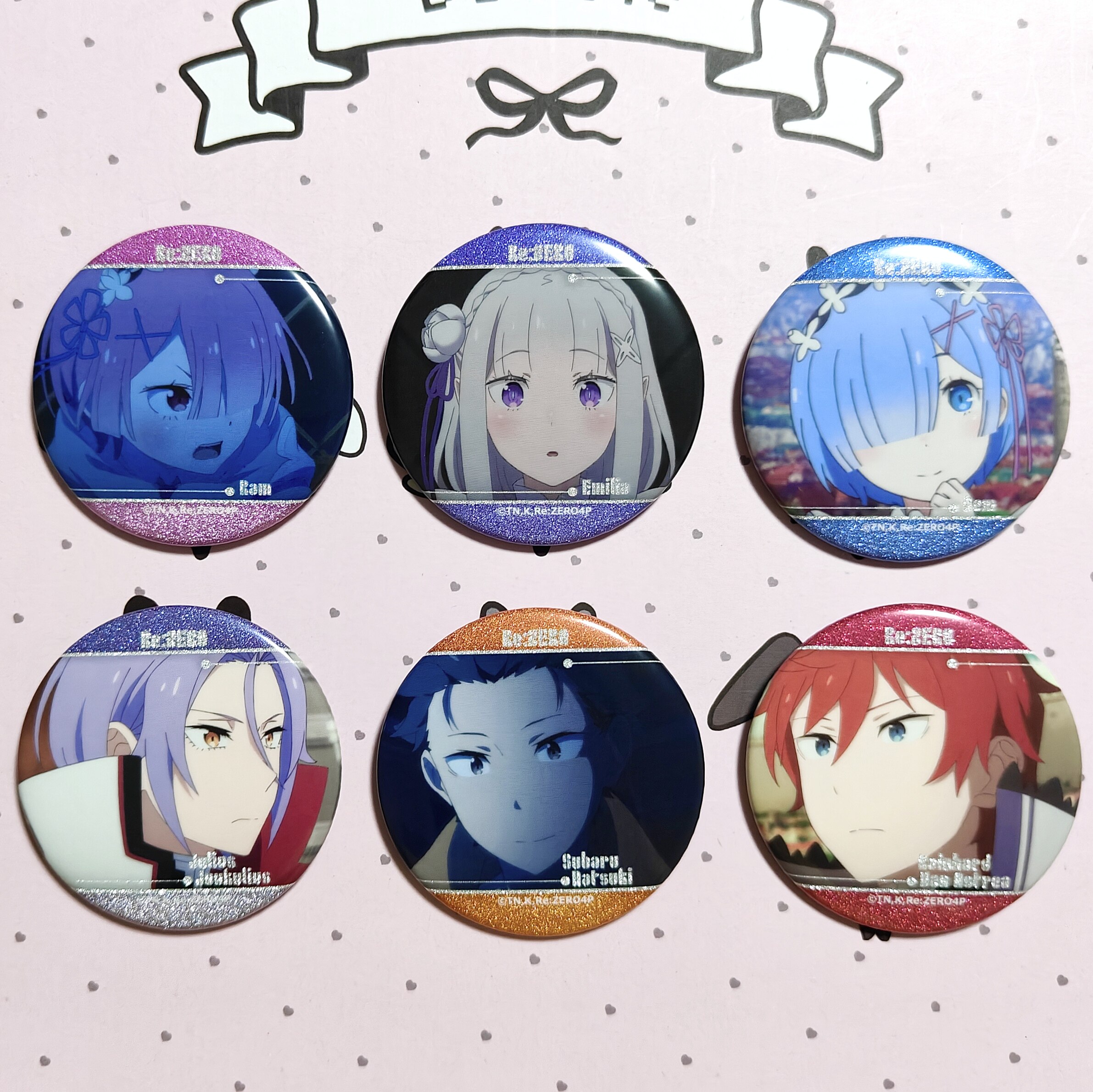 【Authentic in Stock】Re: Re:Zero - Starting Life in Another World Iron Man Karaoke Badge Re0 Merchandise
