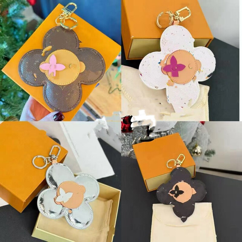 Flower Leather Keychain, Niche Design, High-End Feel, Bag Accessory, Fashionable Trendy Bag Charm, Mini Pendant Gift