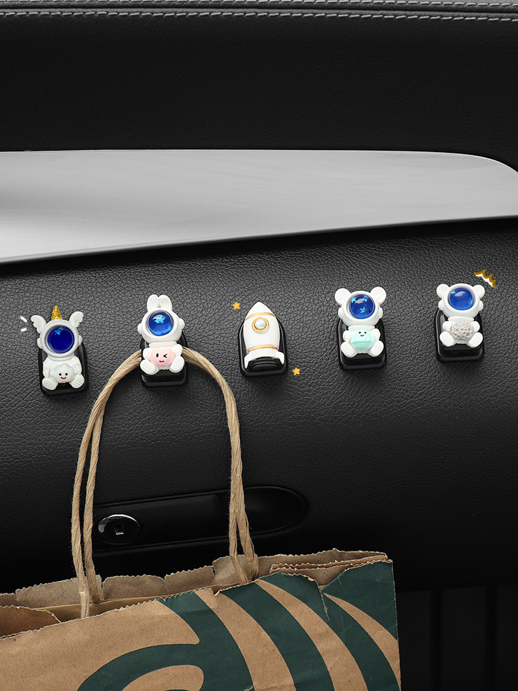 Copilot girlfriend pendant car hook cartoon front row small sticky hook creative cute mini sticky hook on the car