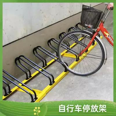 Municipal road bicycle parking rack Spiral card position Public car placement rack Outdoor locomotive anti-theft parking rack