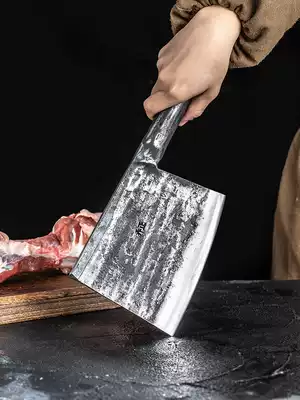 Qiao Zheng Hand-forged bone chopper, slaughtering bone chopper, thickening and aggravating manganese steel axe, kitchen knife, special knife for bone chopping