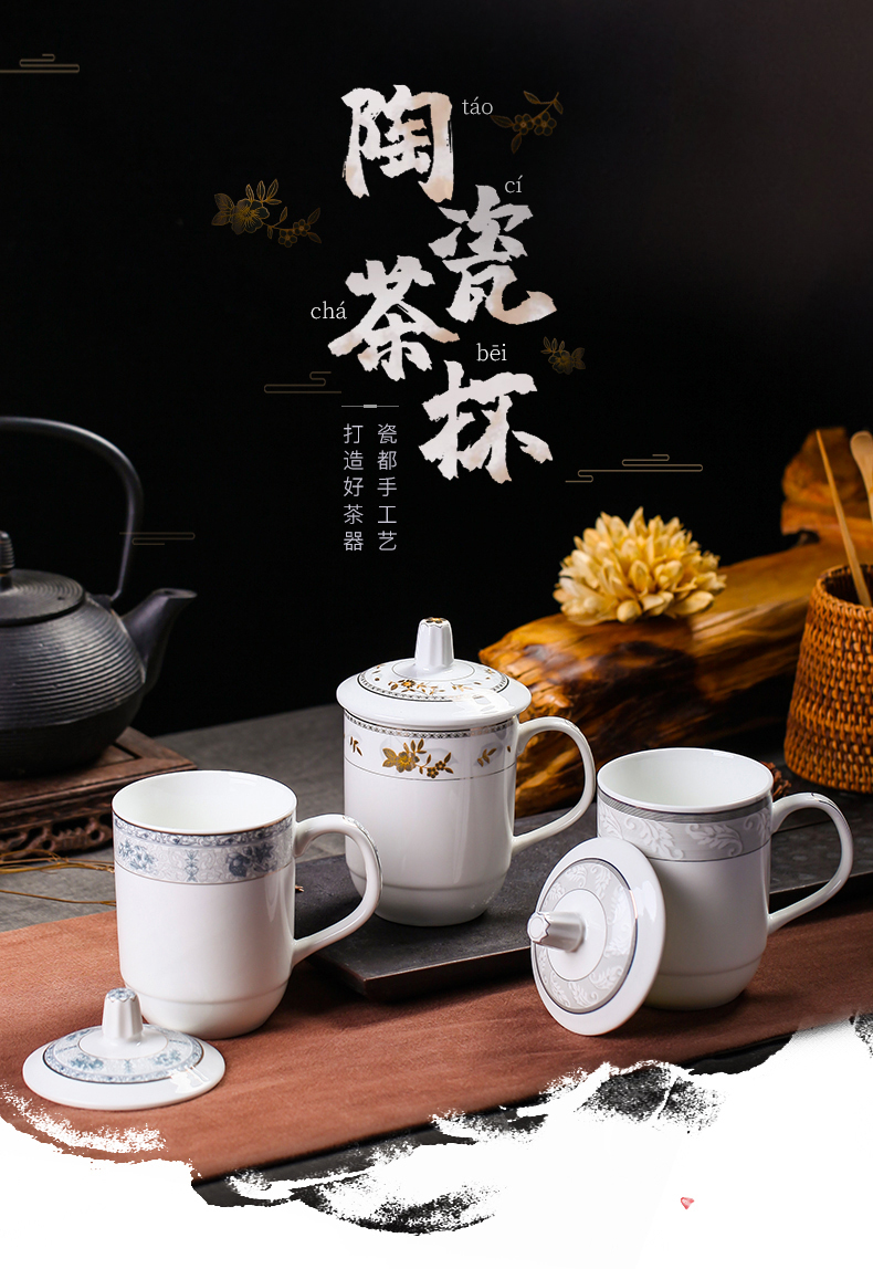 X ceramic large - capacity glass mugs with cover gift office cup cup ipads porcelain keller with cover with big offers