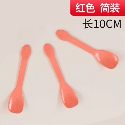 Одноразовая прозрачная пластиковая маленькая ложка для мороженого