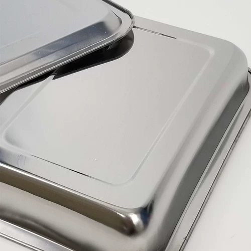 Высококачественная прямоугольная обеденная тарелка из нержавеющей стали, увеличенная толщина